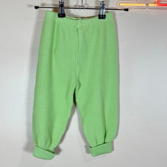 Hanna Andersson Unisex Baby Knit 100% Cotton Green Pants Ready-to-Grow 18-24 mos - Picture 2 of 4